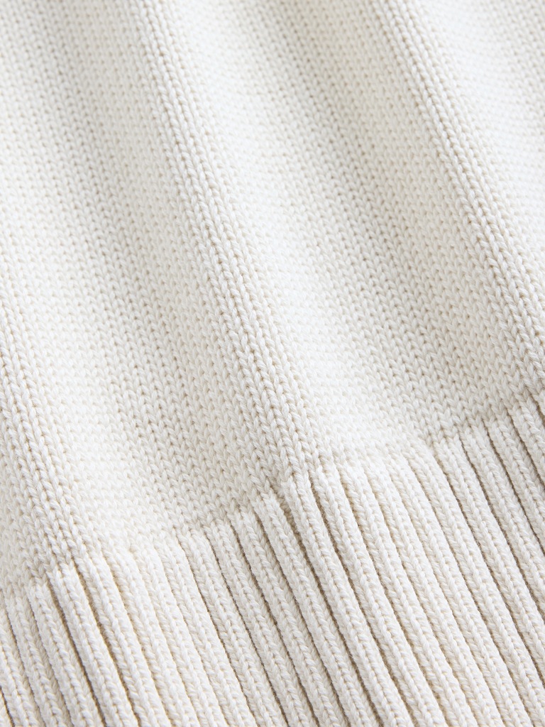 Relaxed Cotton Crewneck Sweater