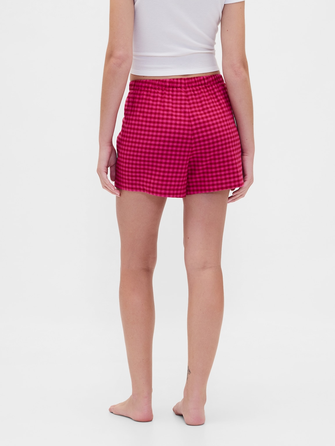 Logo Flannel Boxer Shorts