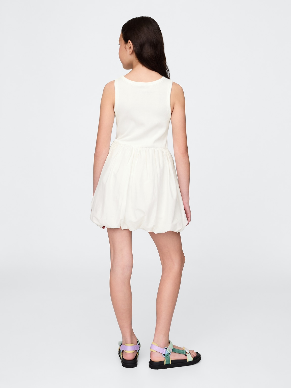 Kids Mixed Media Bubble Dress