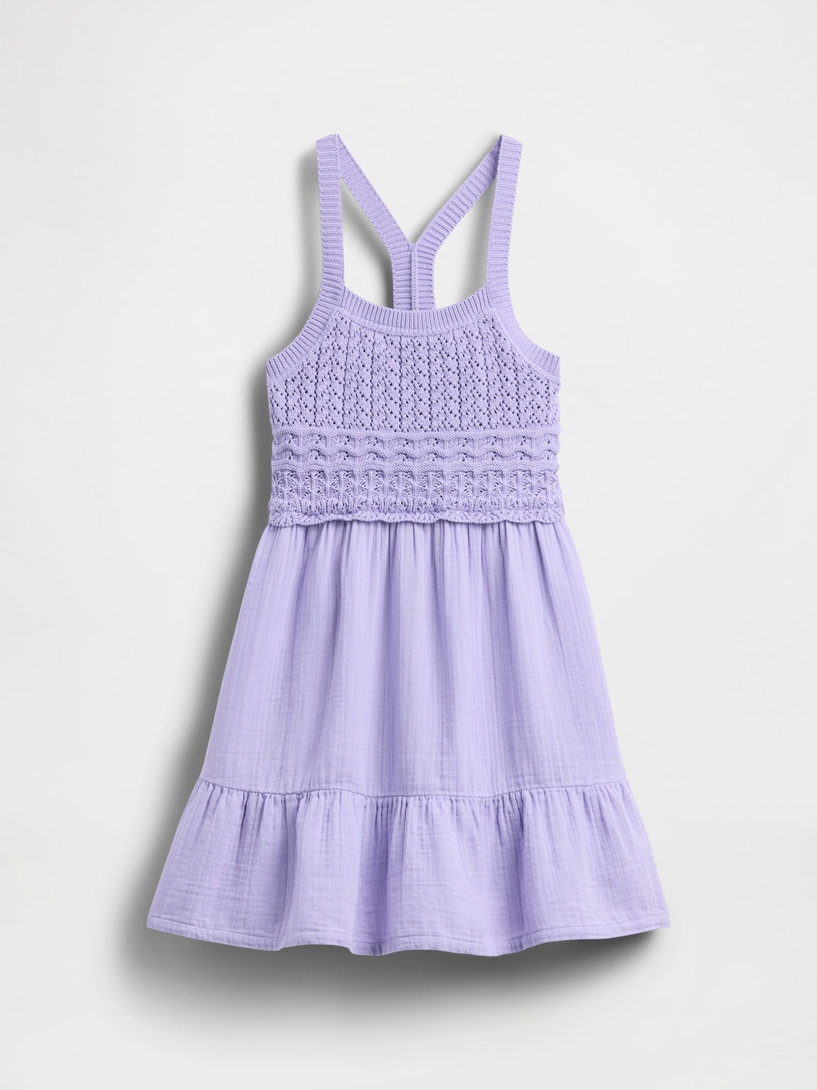 Kids Racerback Crochet Tank Dress