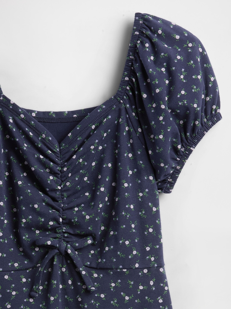 Kids Ruched Rib Dress