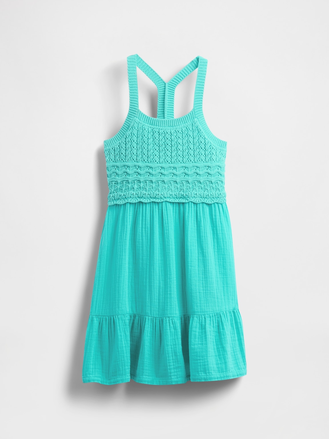 Kids Racerback Crochet Tank Dress