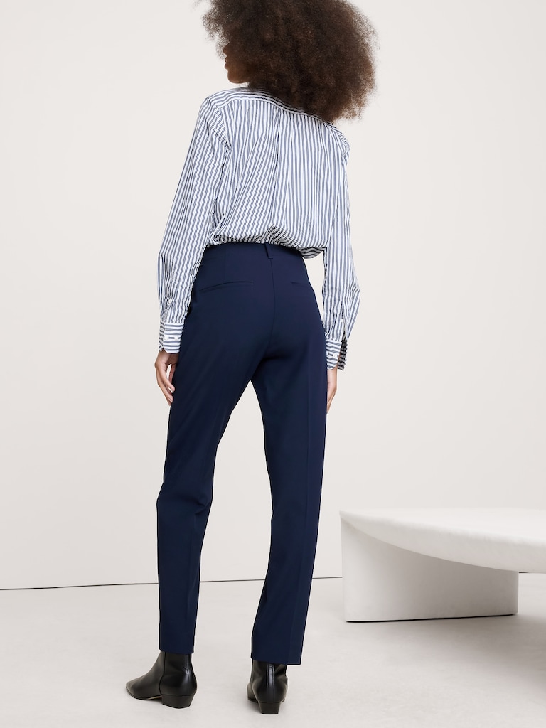 High-Rise Modern Slim City Stretch Ankle Pant