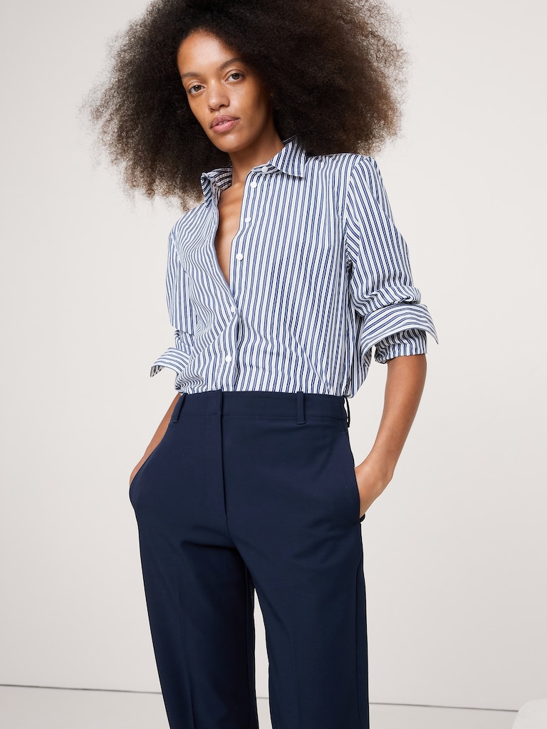 High-Rise Modern Slim City Stretch Ankle Pant