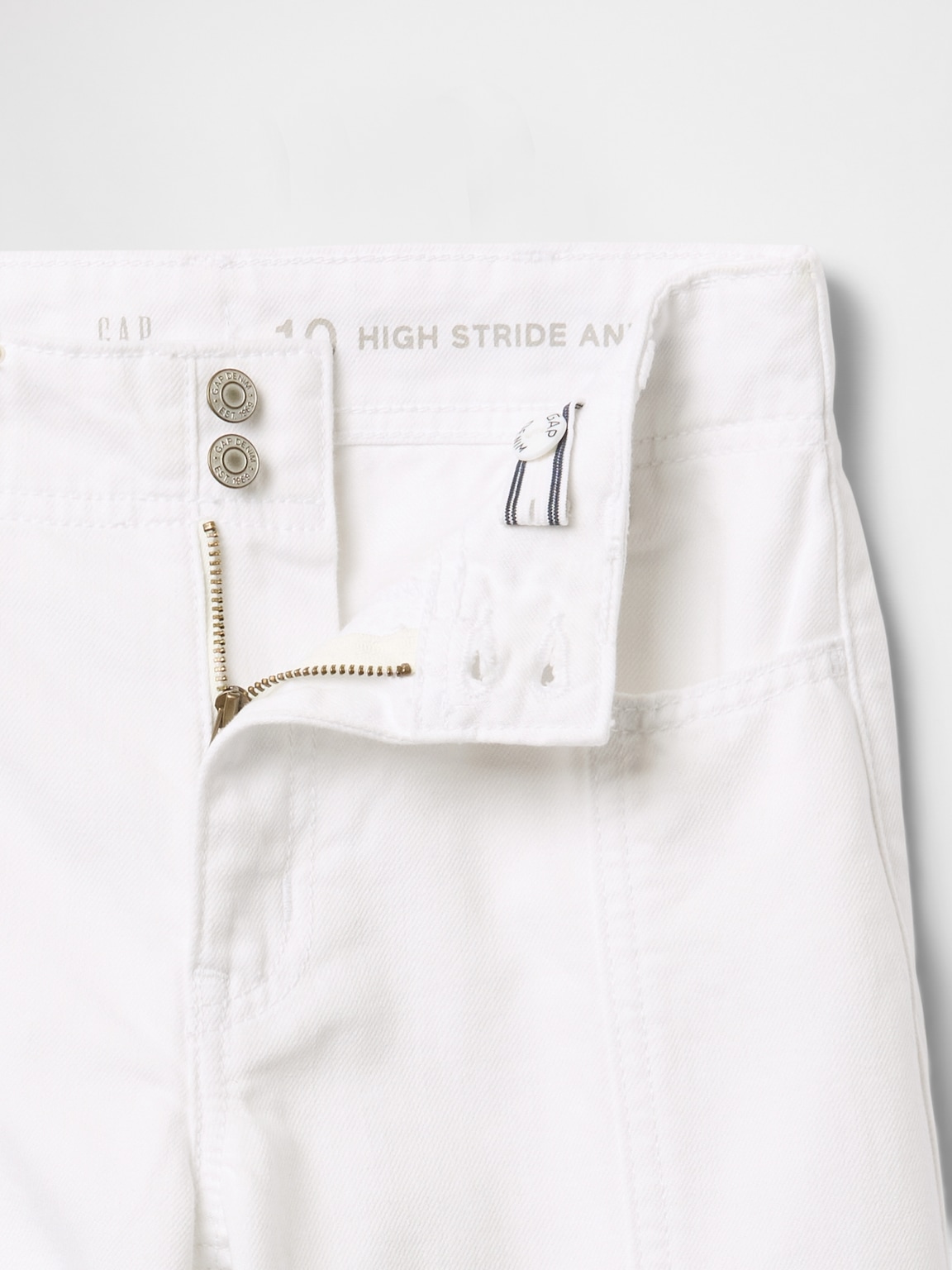 Kids High Rise Stride Wide-Leg Ankle Jeans