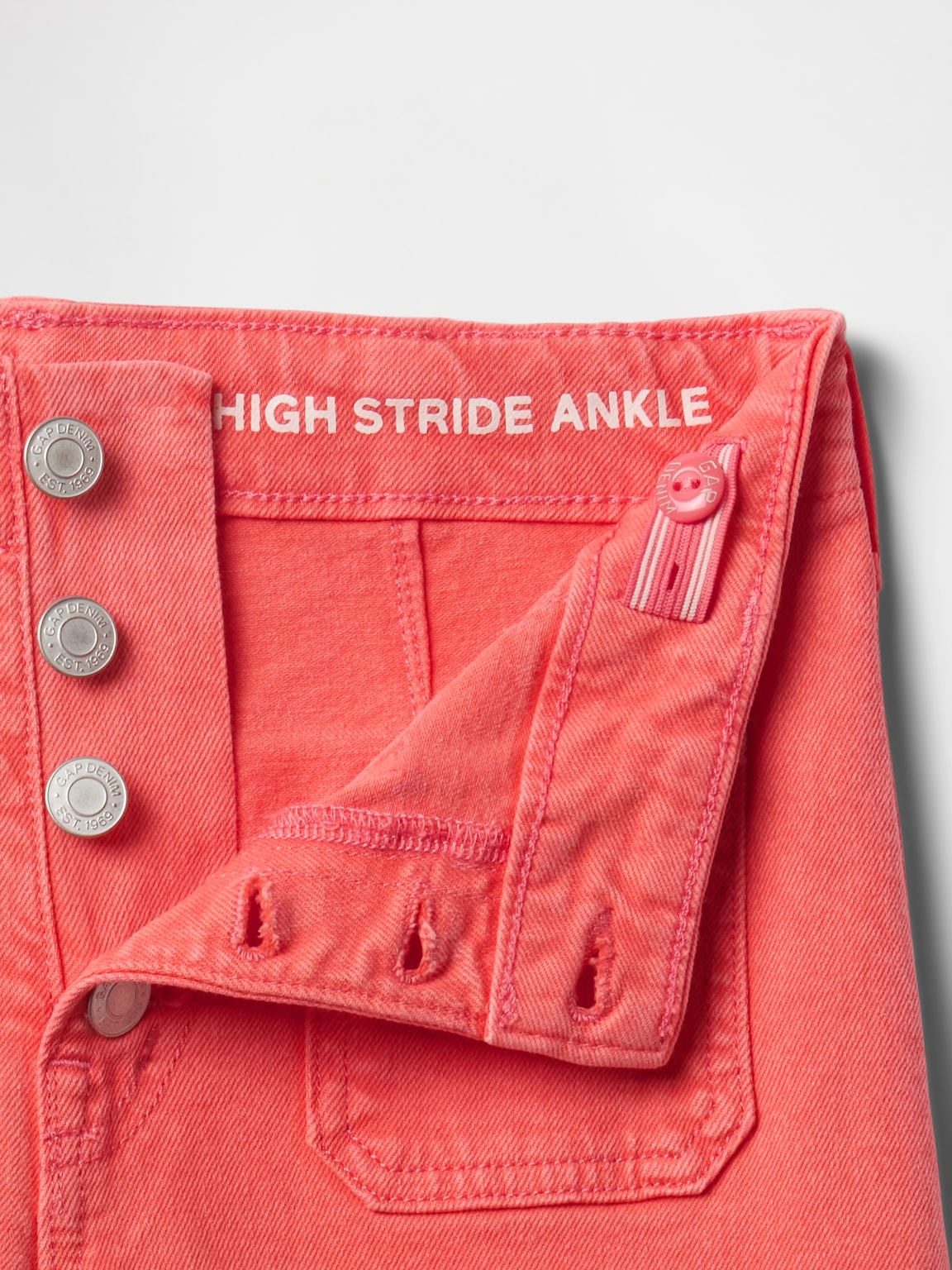 Kids High Rise Stride Wide-Leg Ankle Jeans