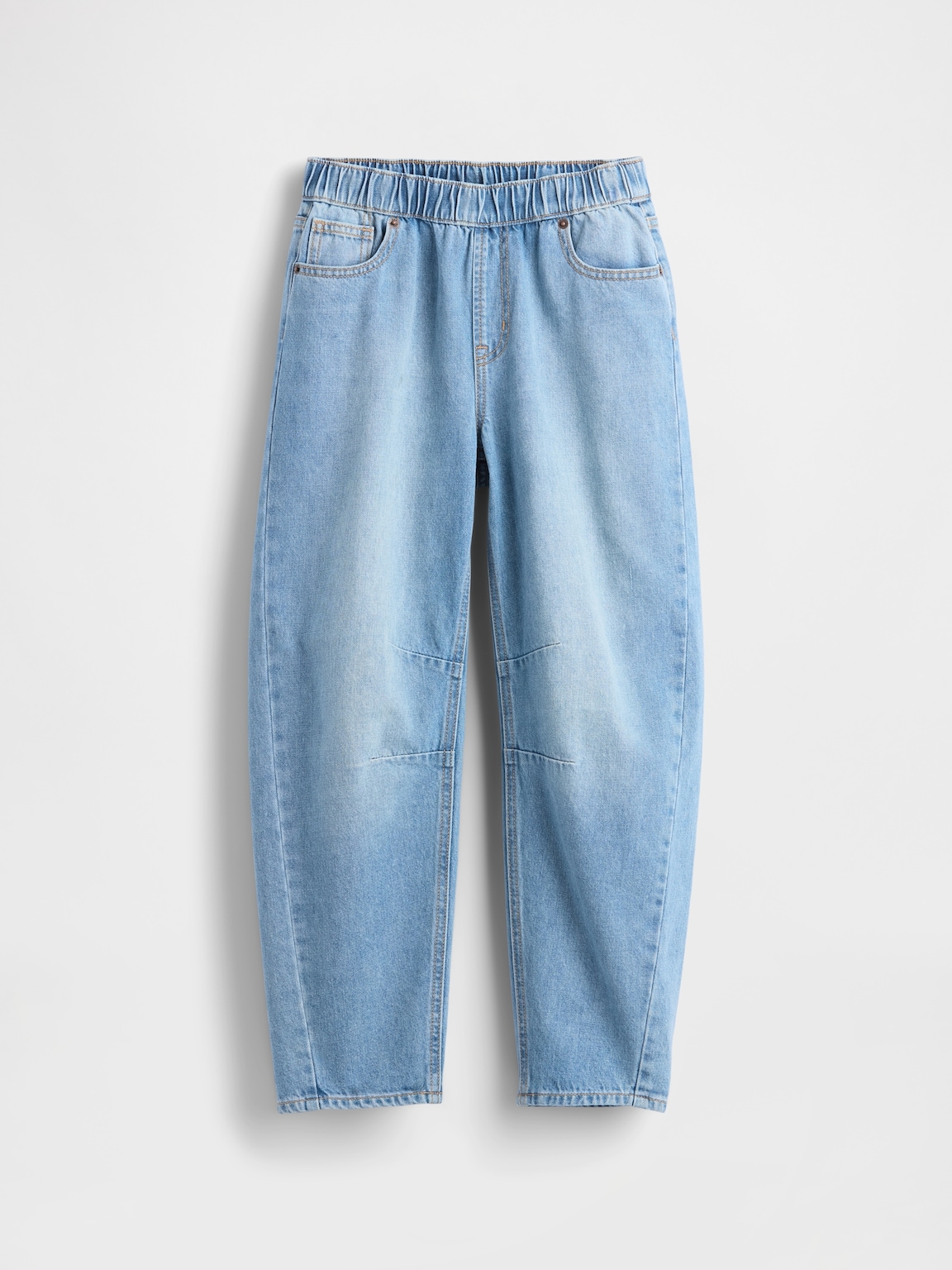 Kids High Rise Easy Barrel Jeans