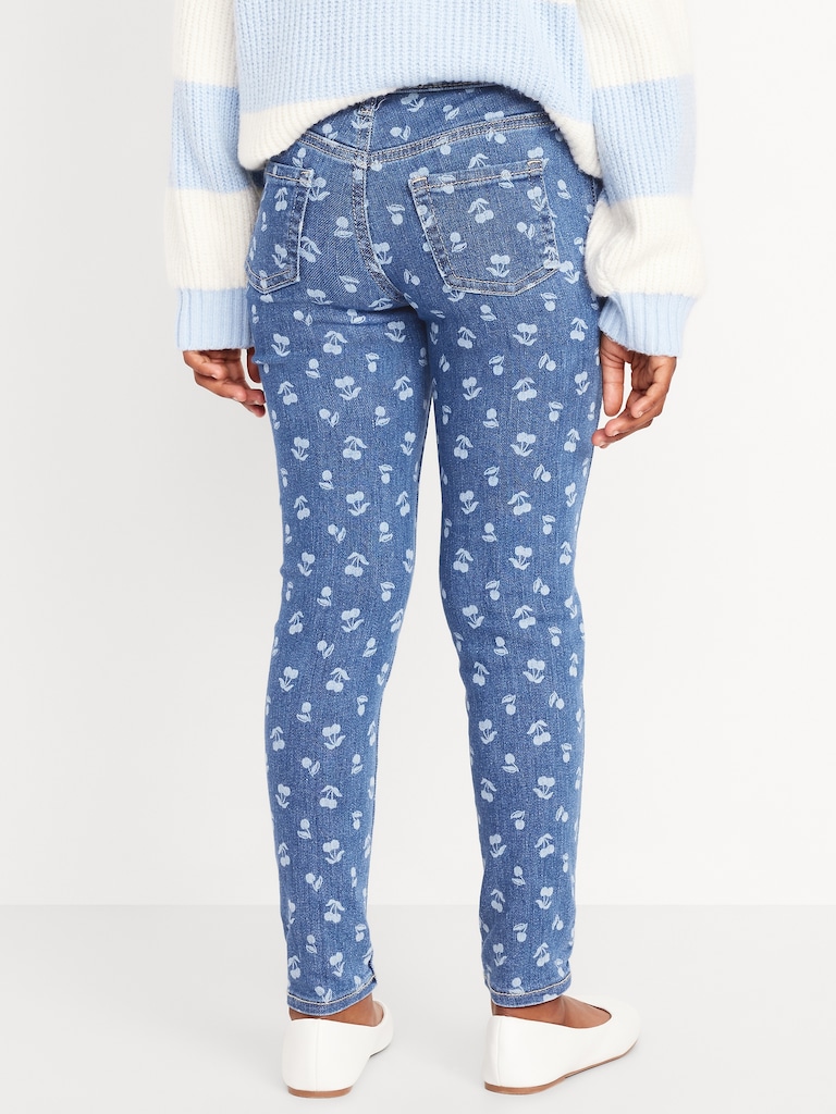 Printed High-Waisted Rockstar 360° Stretch Jeggings for Girls