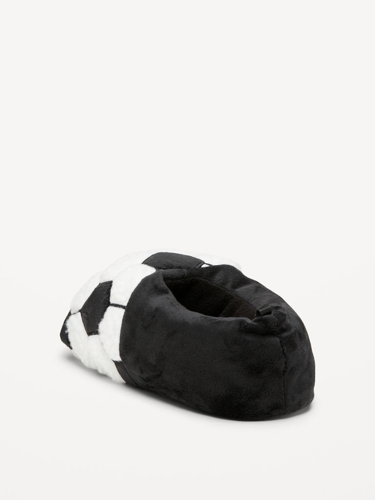 Cozy Soccer Gender-Neutral Slippers for Kids
