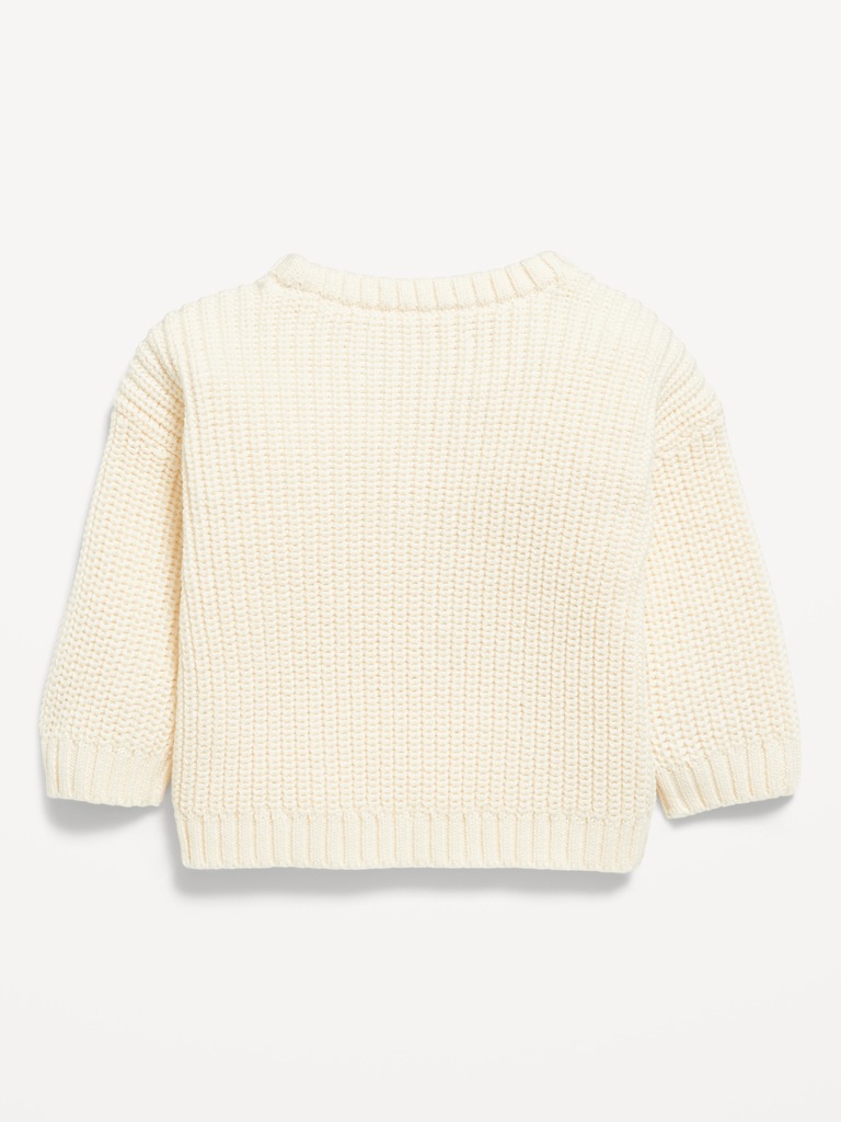 Loose Shaker-Stitch Sweater for Baby