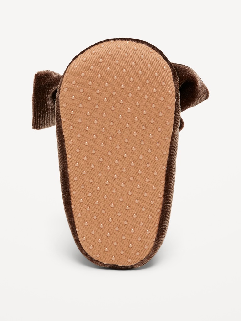 Velvet Bow Ballet Flats for Baby