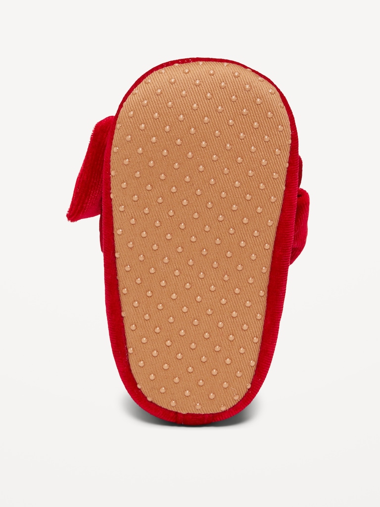 Velvet Bow Ballet Flats for Baby