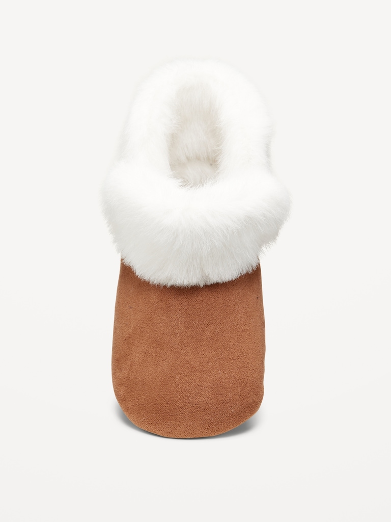 Cozy Faux-Fur Cuffed Booties for Toddler & Baby