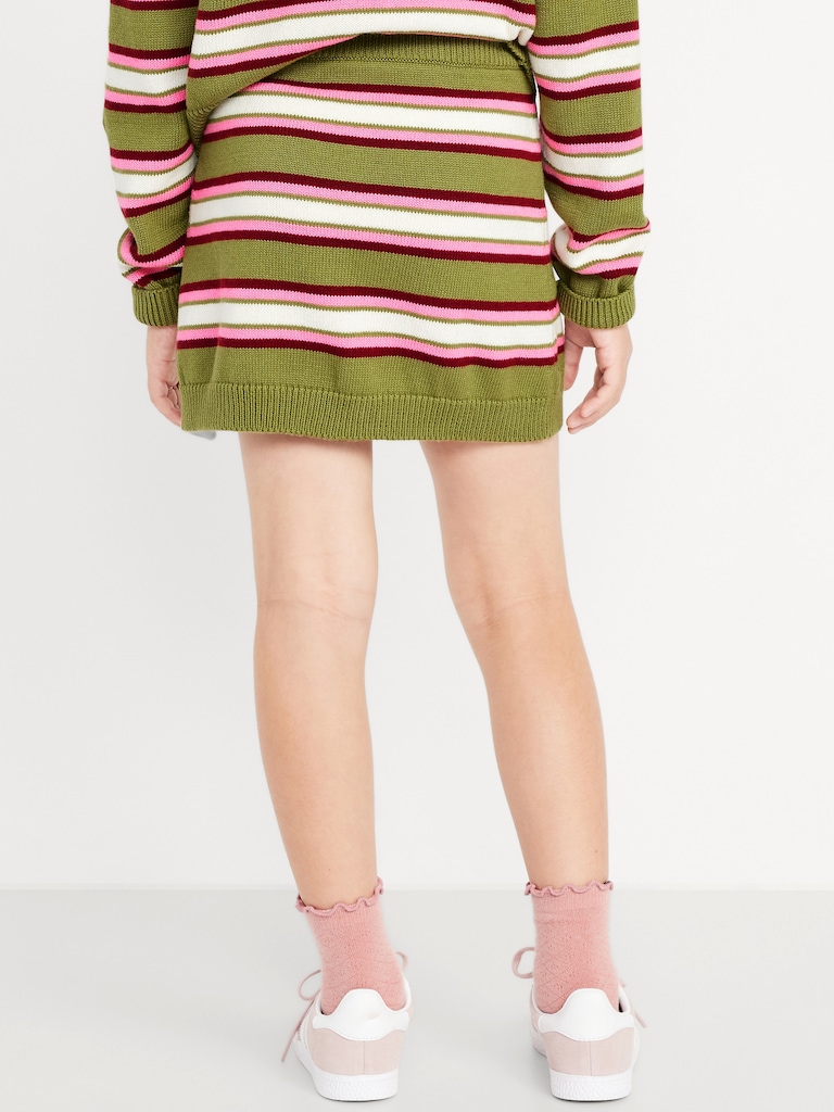 Sweater-Knit A-Line Skirt for Girls