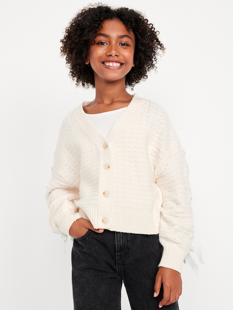 SoSoft Bow-Tie Cardigan Sweater for Girls