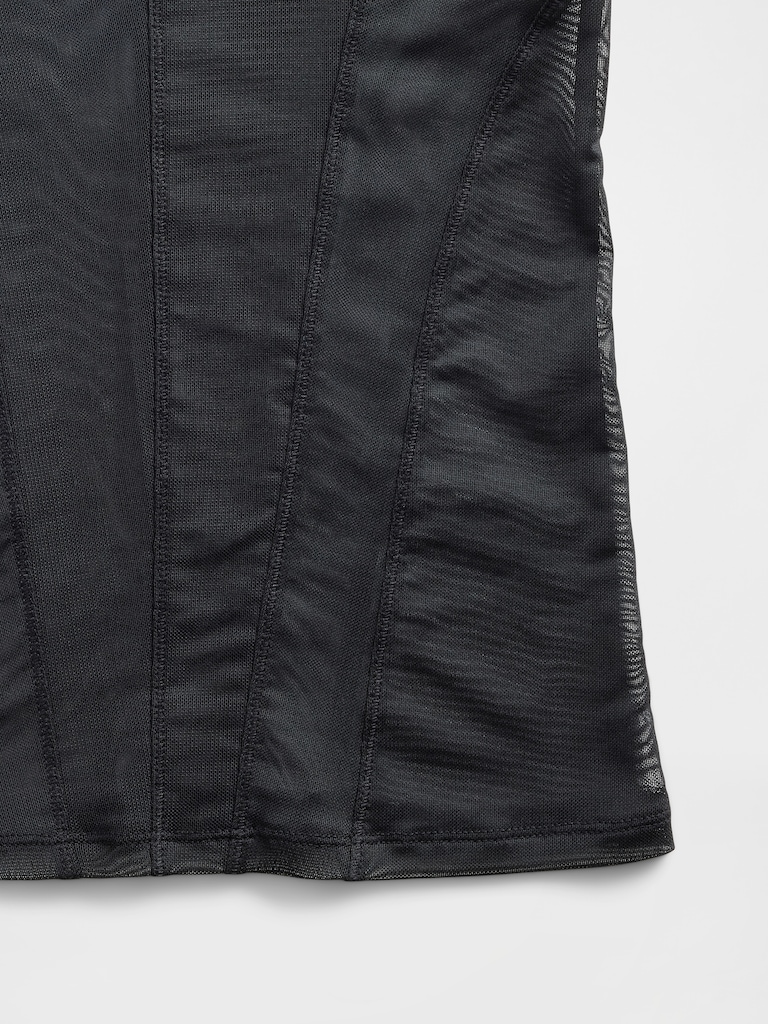 GapStudio Sheer Mesh Turtleneck