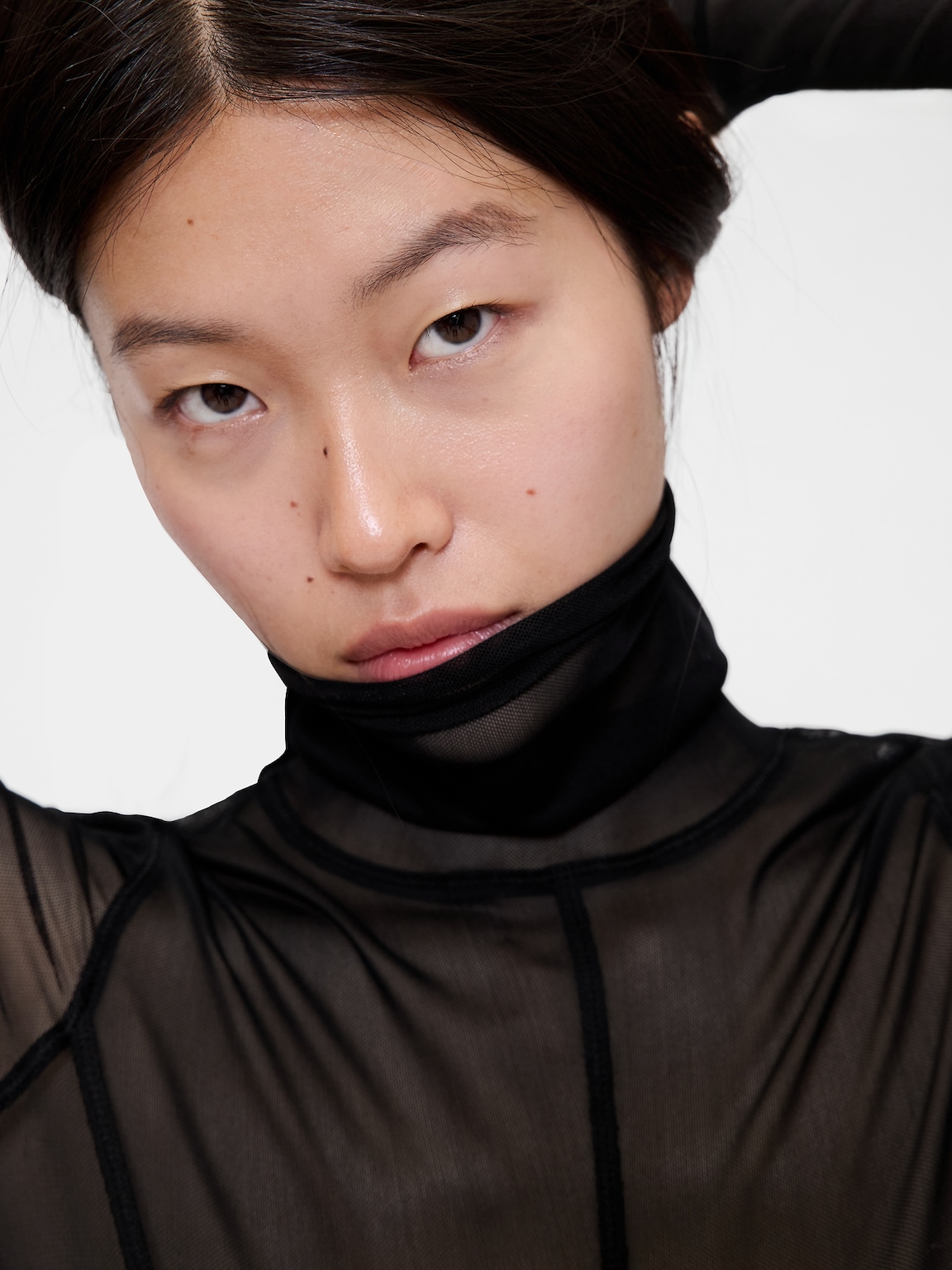 GapStudio Sheer Mesh Turtleneck