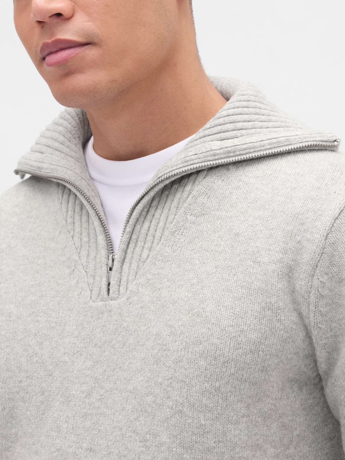 CashSoft Quarter-Zip Pullover Sweater