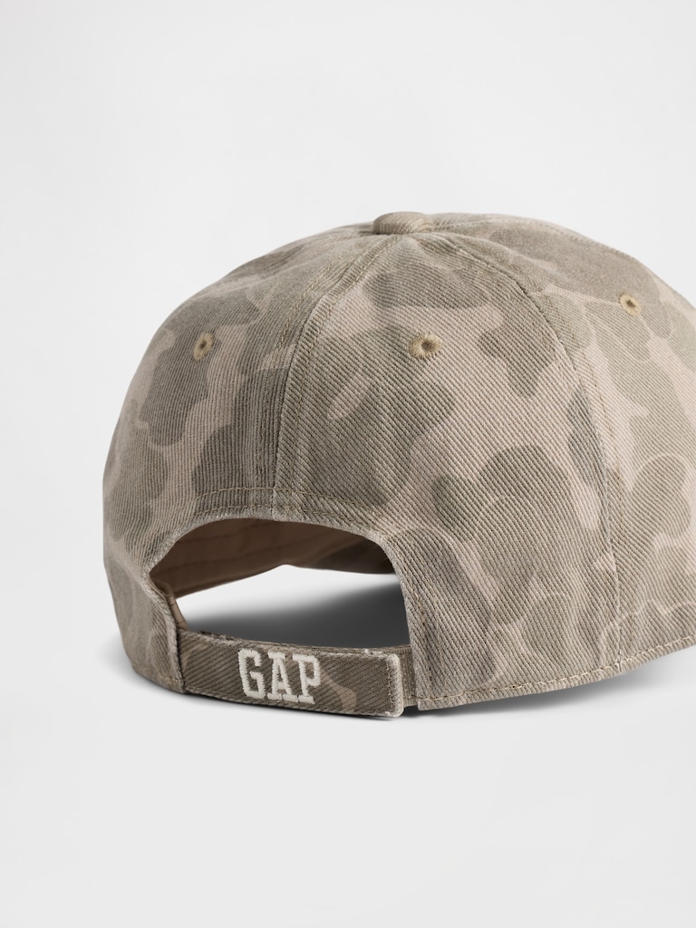 Kids Organic Cotton Camo Baseball Hat
