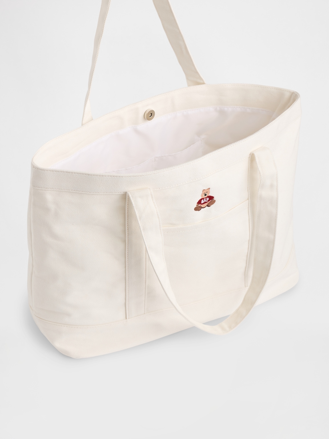 Brannan Bear Logo Denim Tote Bag
