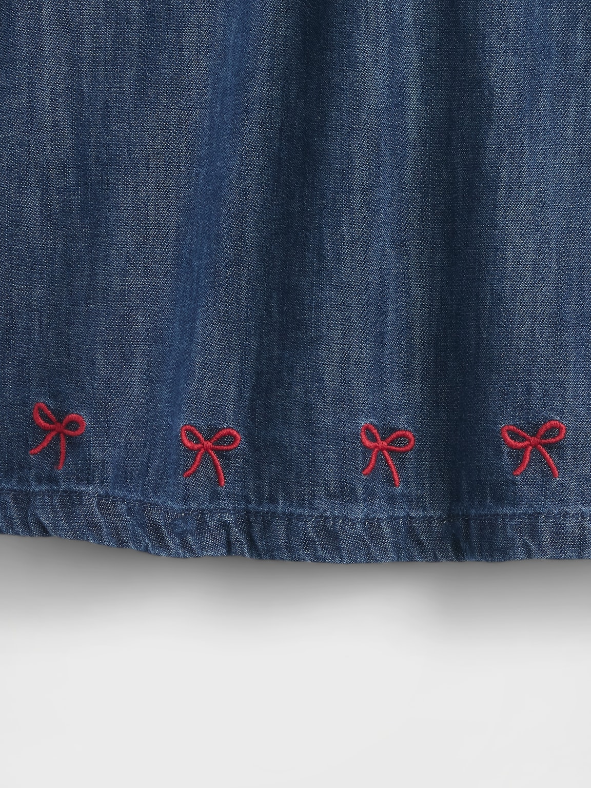 Baby Denim Ruffle Collar Dress