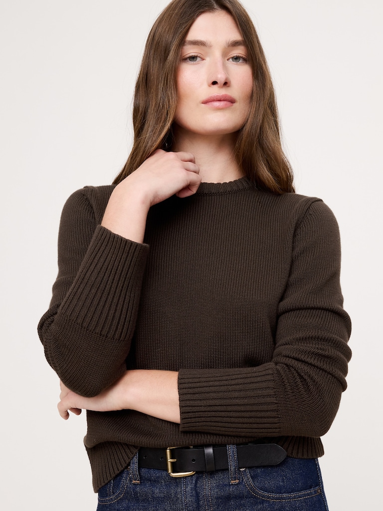 Eversoft Cotton-Silk Crew-Neck Sweater