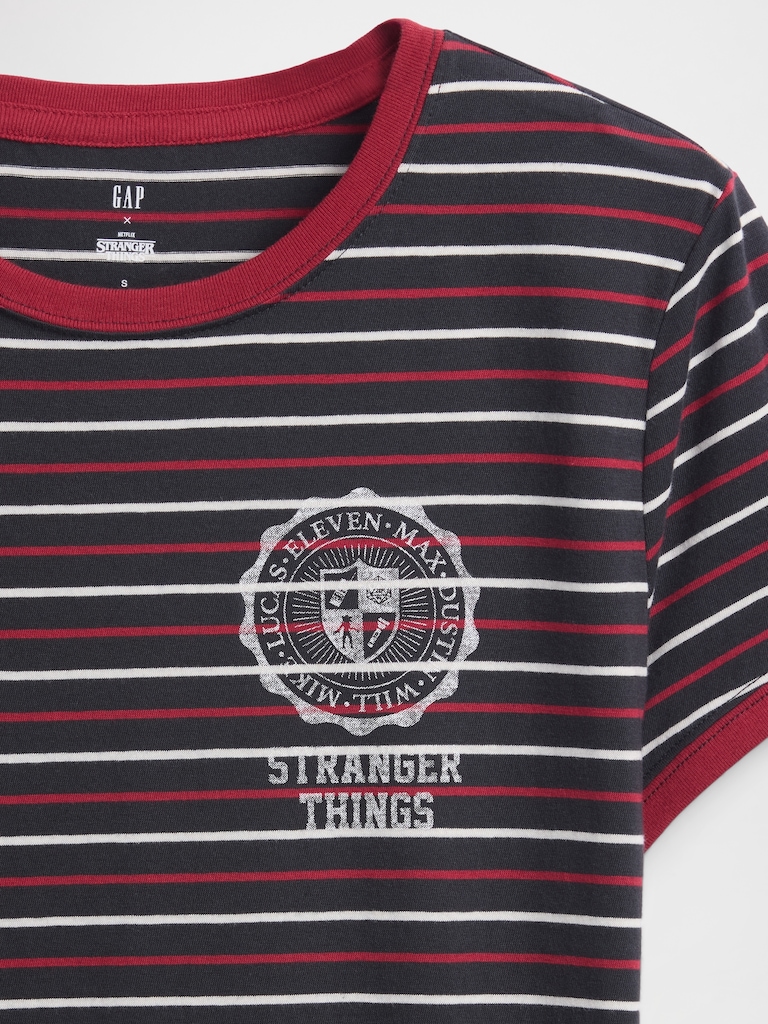 Stranger Things Organic Cotton VintageSoft Crop T-Shirt