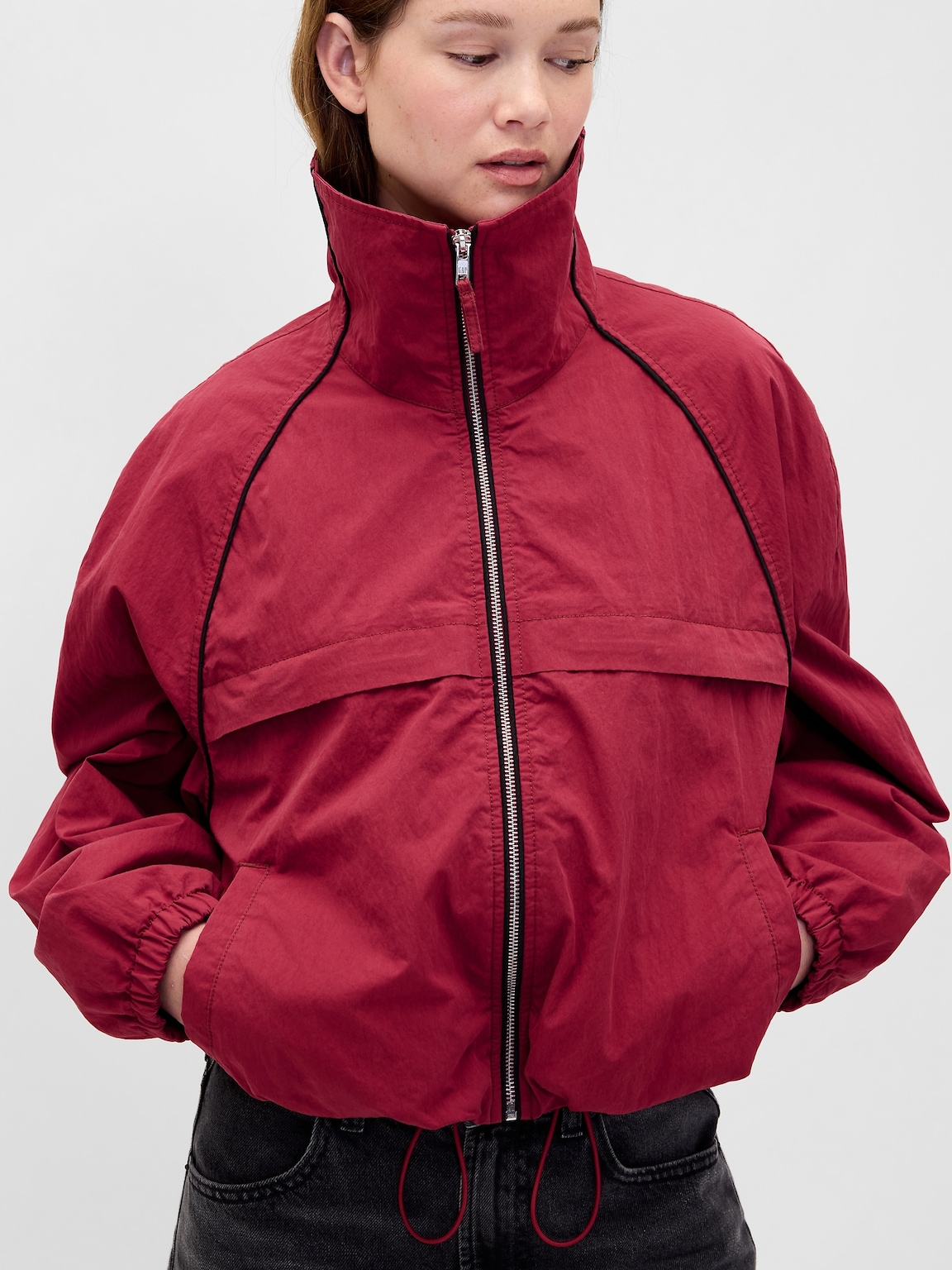 Stranger Things Flannel-Lined Track Jacket