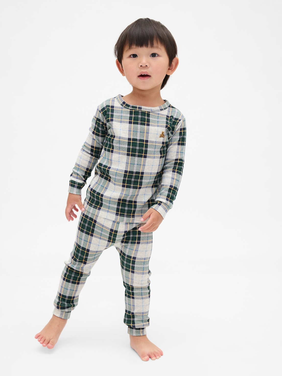 Kids & Baby Organic Brushed Cotton Holiday PJ Set