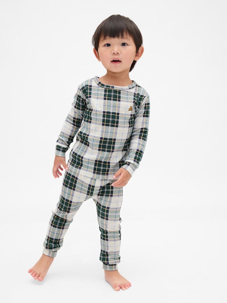 Kids & Baby Organic Brushed Cotton Holiday PJ Set