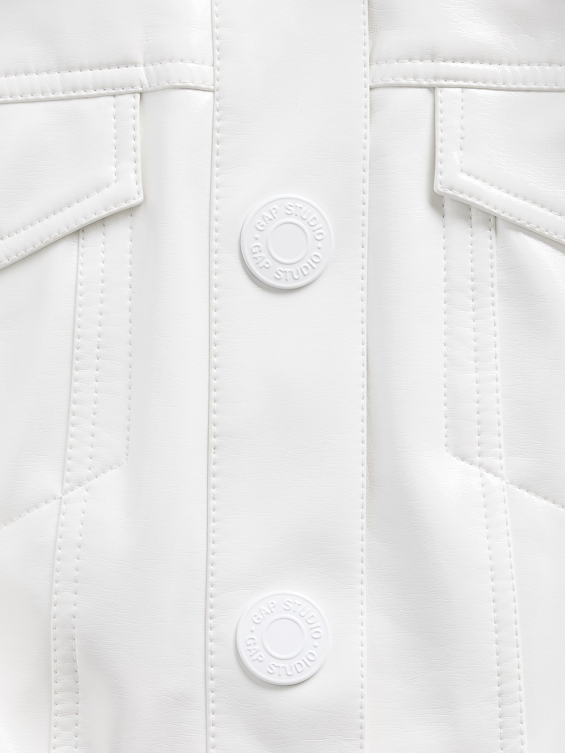 GapStudio Vegan Patent Leather Crop Jacket