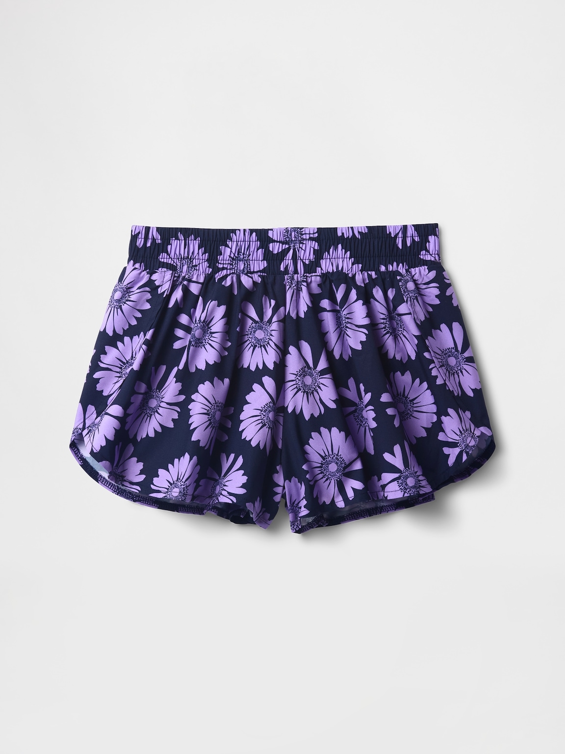 Kids Quick-Dry Butterfly-Hem Run Shorts
