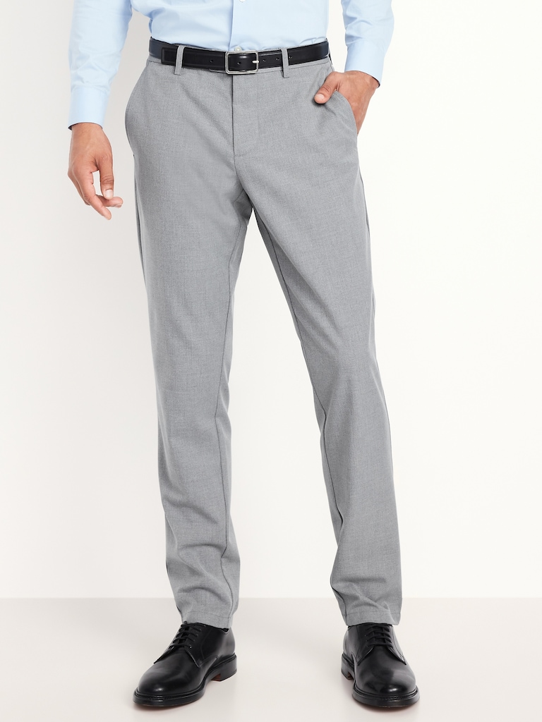 90's Straight-Fit Twill Dress Pants