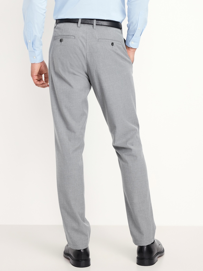 90's Straight-Fit Twill Dress Pants