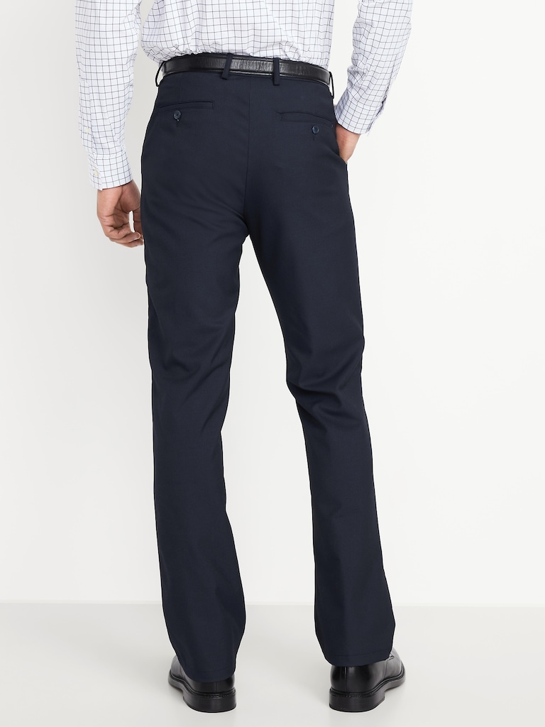 90's Straight-Fit Twill Dress Pants