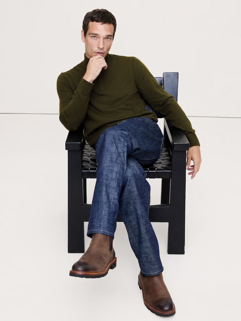 Merino Quarter-Zip Sweater