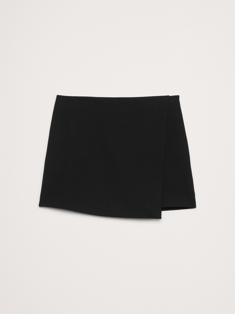 Everywhere Ponte Wrap Mini Skort