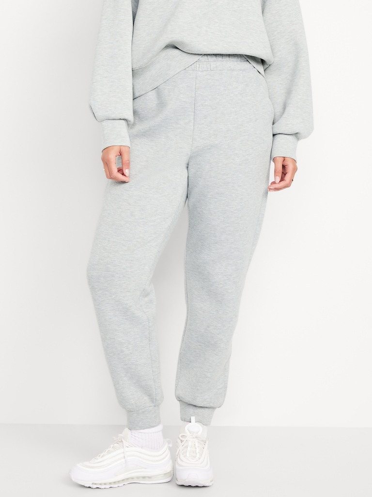 High-Waisted Bounce Fleece Jogger Sweatpants