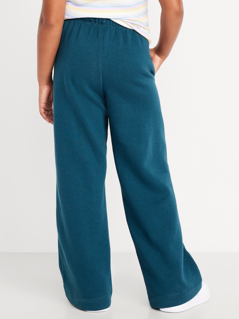 Favorite Fleece High-Waisted Wide-Leg Sweatpants for Girls