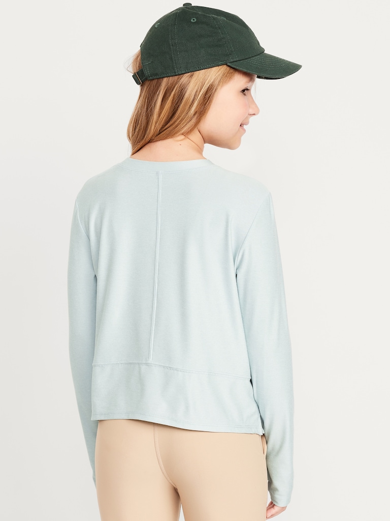 CloudMotion Long-Sleeve Performance T-Shirt for Girls