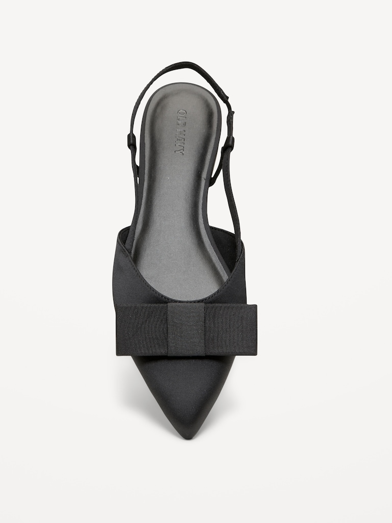 Bow Slingback Flats for Women
