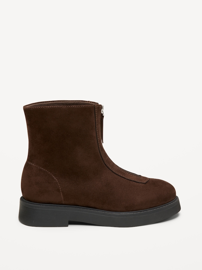 Zip Front Chelsea Boot for Women