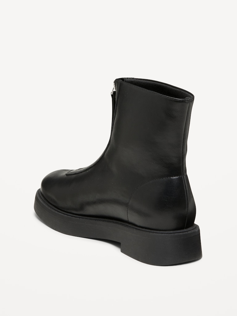 Zip Front Chelsea Boot for Women