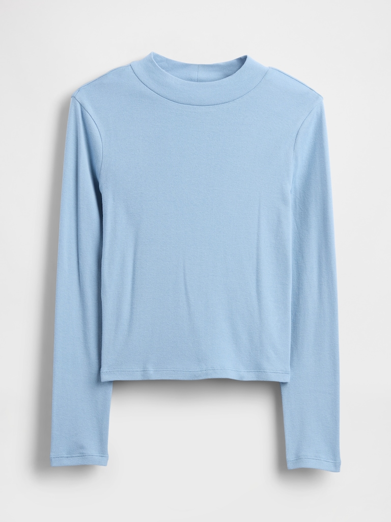 Kids Rib Mockneck T-Shirt
