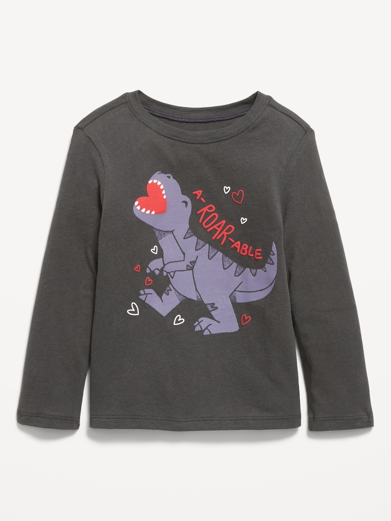 Long-Sleeve Unisex Graphic T-Shirt for Toddler