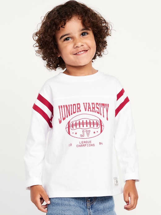 Oversized Oversized Football Graphic T-Shirt for Toddler Boys clearance deal