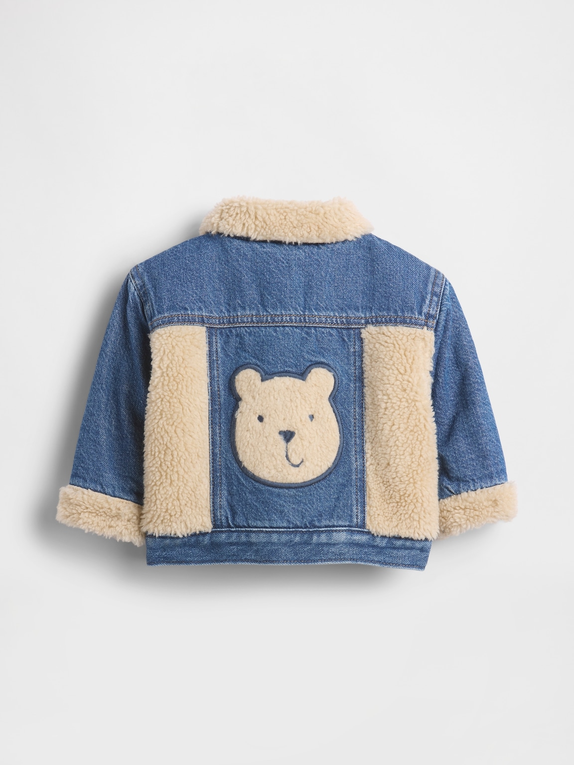 Baby UltraSoft Denim & Sherpa Bear Jacket