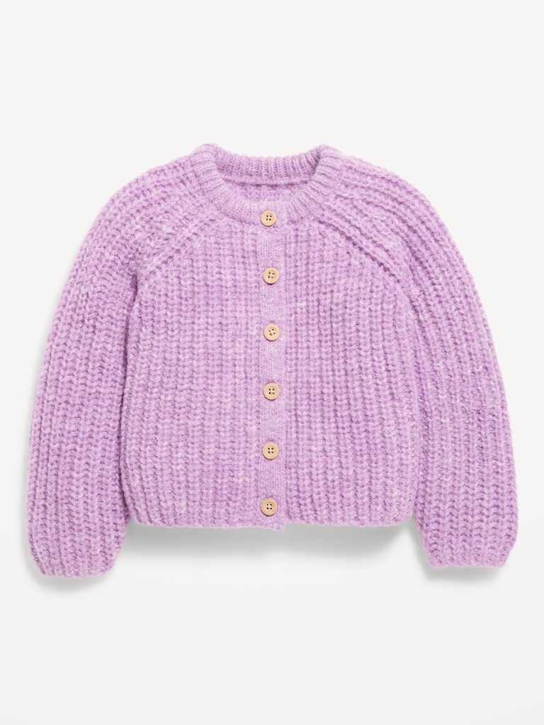 Button-Front Cardigan Sweater for Toddler Girls