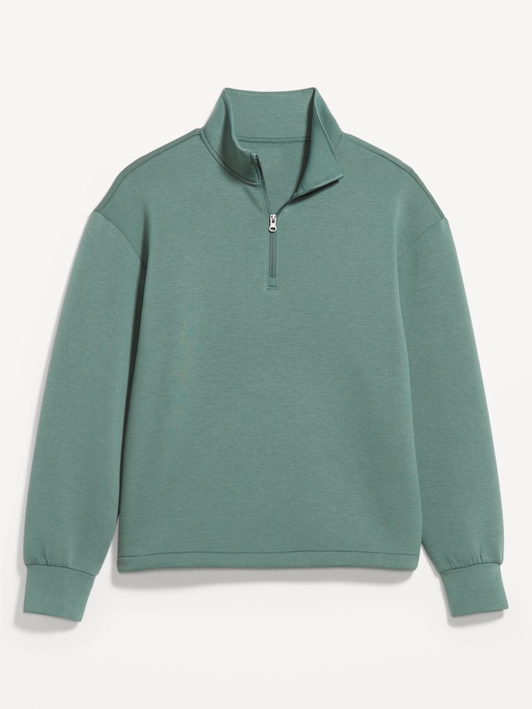 Bounce Fleece Oversized Quarter-Zip Pullover