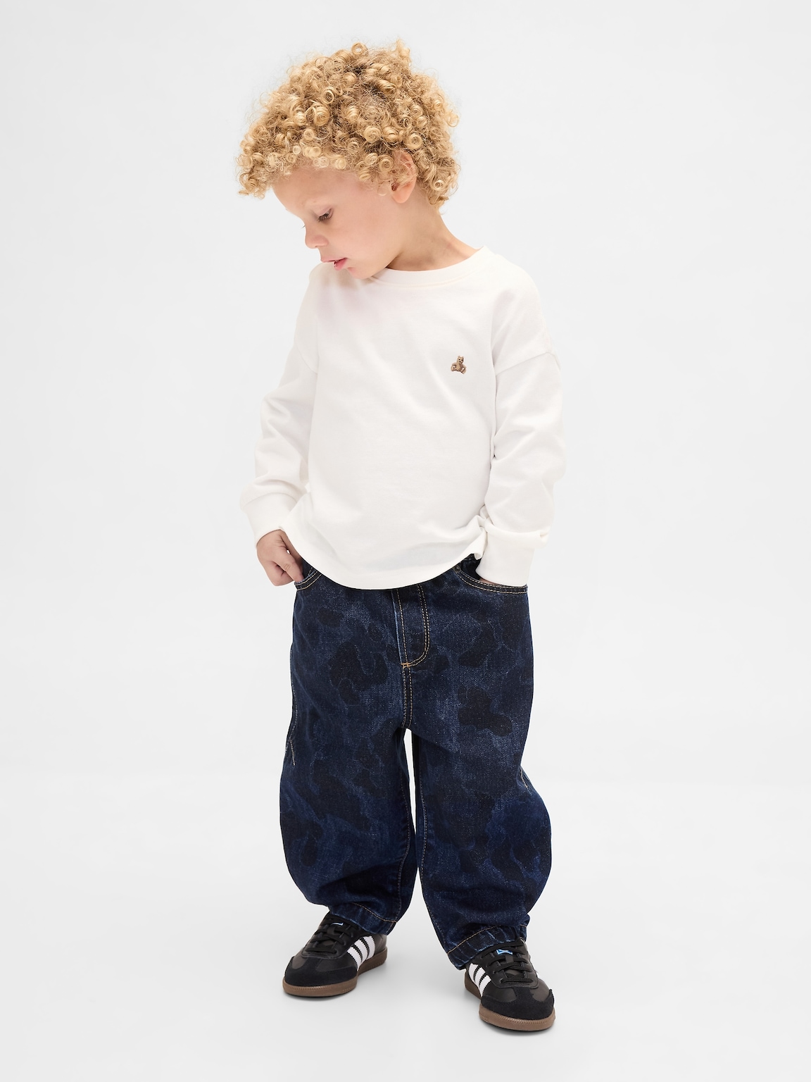 Baby & Toddler Pull-On Barrel Jeans